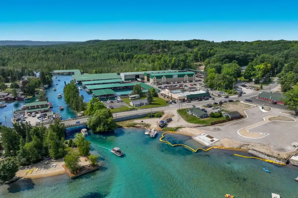 Aerial view of Sun Life Torch River Marina
